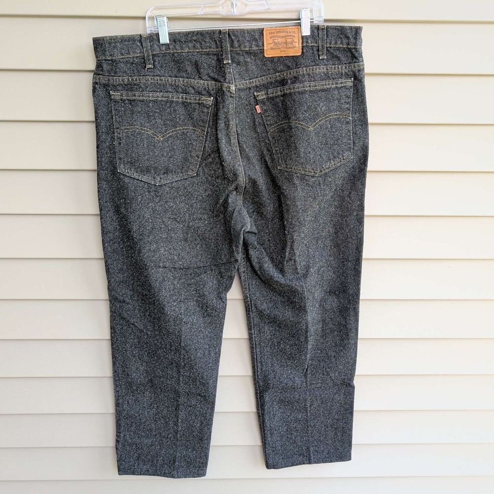 Levi Strauss Signature 540 Jeans Men 42x32 Gray Relaxed Fit Made in USA 90s